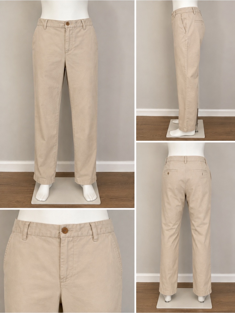 Izod Men's Khaki Chino Pants in Light Beige